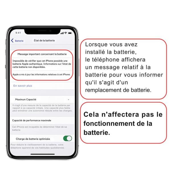 Batteri til iPhone 11 - Erstatningsbatteri 3110mAh Lithium-ion Phonillico®