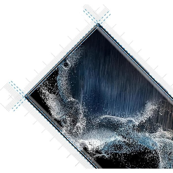 Samsung Galaxy S22 ULTRA 5G: n muovisuojakalvo [2 kpl pakkaus] kestävä, naarmuuntumaton, erittäin ohut Phonillico® Transparent