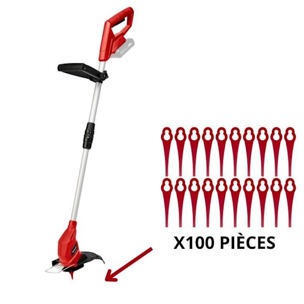 Varalaita - Phonillico® - Yhteensopiva Einhell GE-CT 18 Li - Pakkaus 100 - 9 cm - Nylonia