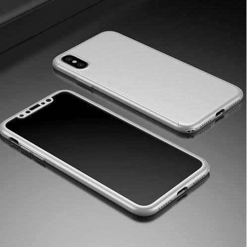 Coque - PHONILLICO - iPhone X - Hopea - Ultra Slim - Täydellinen Suoja Temperoidulla Lasilla PENGAR
