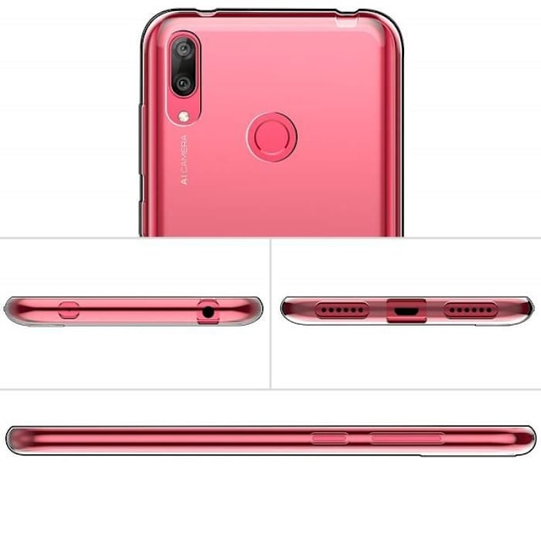 Coque Huawei Y7 2019 - Y7 PRO 2019 - Y7 PRIME 2019 Silikone Gel TPU Transparent Beskyttelse Blød Tynd [Phonillico®] Transparent