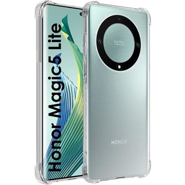 Coque til Honor Magic 5 Lite 5G - Slidstærk TPU Transparent Beskyttelse Phonillico® Transparent