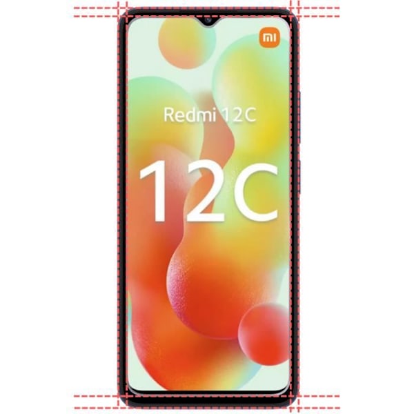 Fodral till Xiaomi Redmi 12C och 2 Härdat Glas Skärmskydd Phonillico®