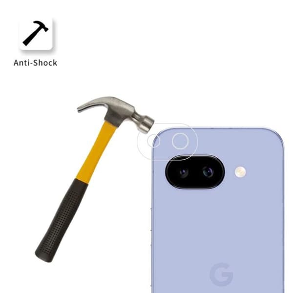 Skyddskamera för Google Pixel 9a [2-pack] Härdat Glas Bakre Kamera Skydd Film Phonillico® Transparent