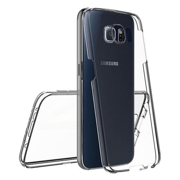 Samsung Galaxy S6 EDGE-skal - Helkropps TPU Gelskydd Transparent Framsida Baksida Skydd Mjuk Silikon Phonillico®