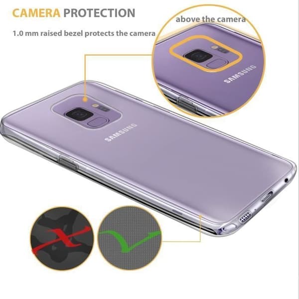 Coque til Galaxy S9 PLUS - Transparent TPU Hel Silikone Phonillico® Transparent