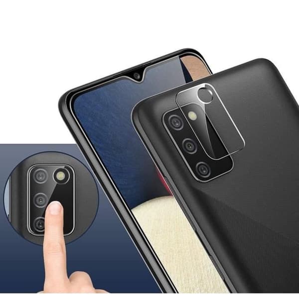 Skyddskamera - Phonillico - Samsung A03S - Härdat Glas - 2-pack - Transparent Transparent