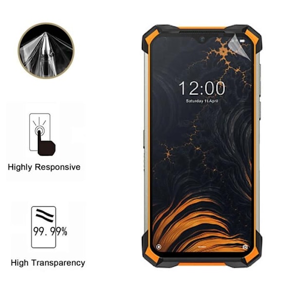 Skärmskydd - Phonillico - Doogee S88 Pro - Pack om 2 - Ultrathin - Repellerande mot repor Transparent