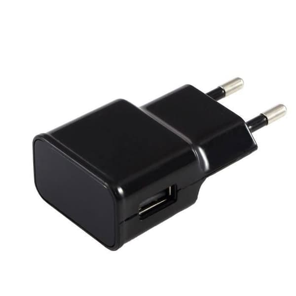 Lader til væg - Phonillico® - Kompatibel med Xiaomi REDMI NOTE 7 PRO - 2A - Sort - USB Svart