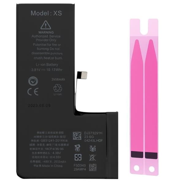 Batteri til iPhone XS - Erstatningsbatteri 2658mAh Lithium-ion Phonillico®