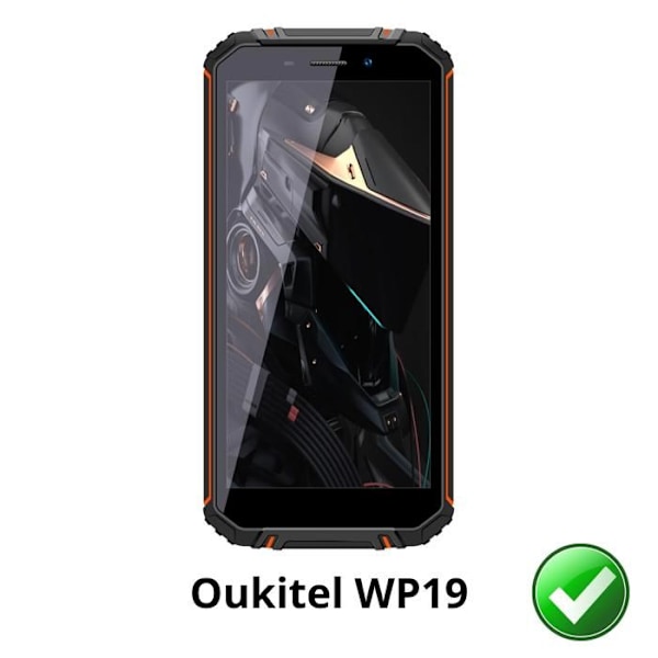 Skærmbeskyttelse - Phonillico - Oukitel WP19 - Pakke 2 - Ridsefast - Ultra tynd Transparent