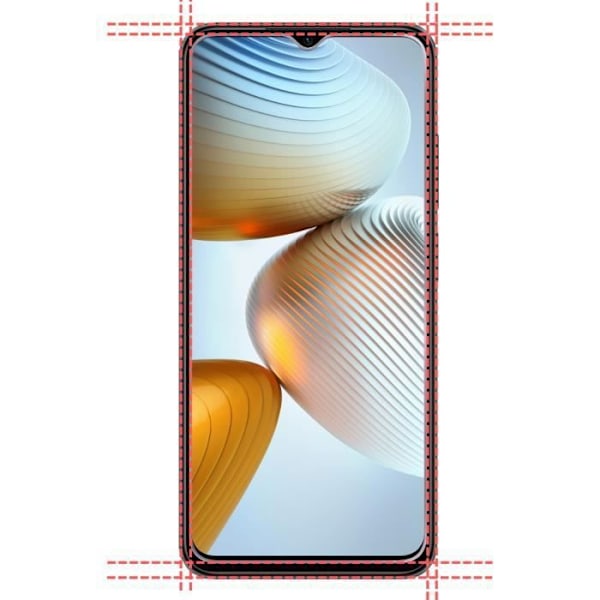Härdat Glas för Xiaomi Poco M4 5G [Pack 2] Skyddsfilm för Skärm Phonillico® Transparent