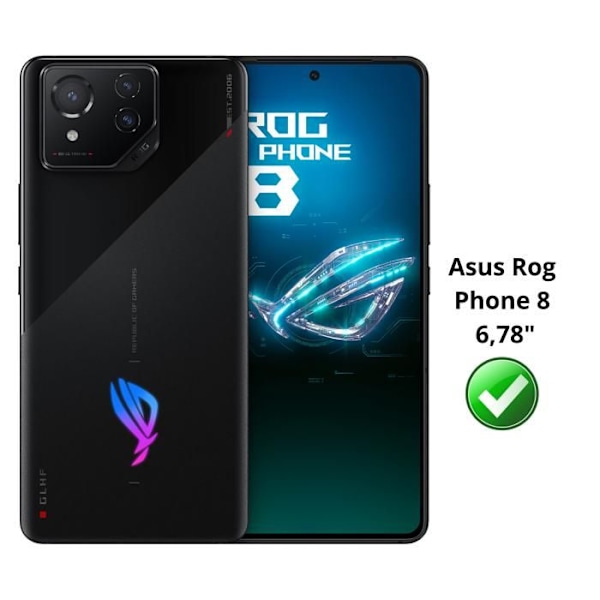 Film av aluminium för Asus Rog Phone 8 [Pack 4] Glasskydd Phonillico®