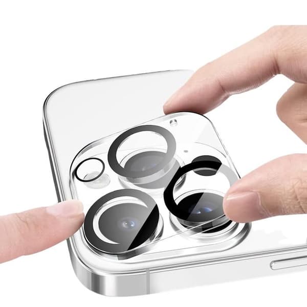 Filmm Spänt Glas för iPhone 16 PRO MAX och Kameraskydd [Pack 2] Skyddsglas Phonillico® Transparent
