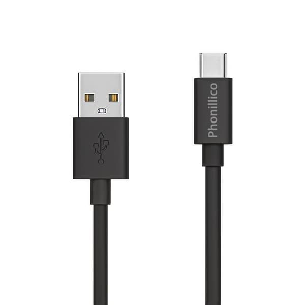 Erä 2 Kaapelit 20cm USB-C Musta Google Pixel 6 / Google Pixel 6 Pro Phonillico® Svart