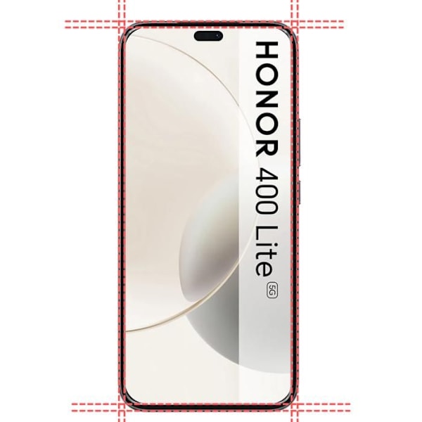 Härdat Glas - Phonillico® - Honor 400 Lite 5G - Pack om 4 - Repellerande mot repor - Skärm skydd Transparent