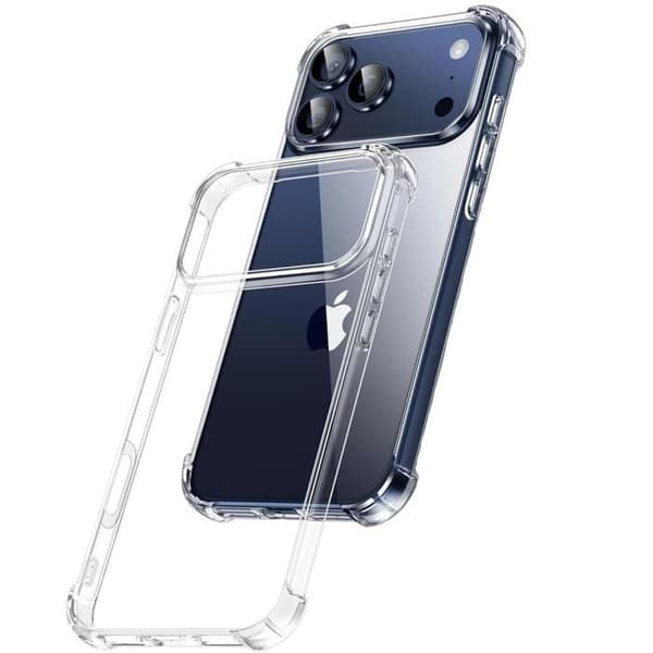 Coque til iPhone 17 PRO MAX - Stødabsorberende Beskyttelse Silikone Blød Transparent Phonillico® Transparent