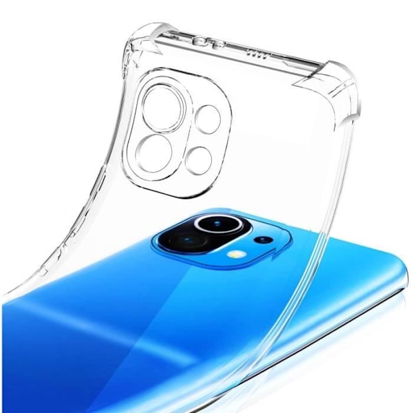 Coque Antichoc Silicone Transparent til Xiaomi MI 11 5G - Phonillico® Transparent