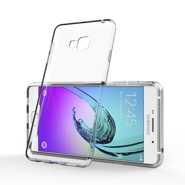 Coque - Phonillico® - Samsung Galaxy A5 2016 A510 - Silikone Transparent - Tempereret Glas - Ultra Slim Transparent