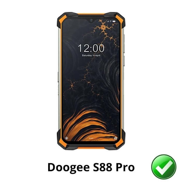 Näyttösuojus - Phonillico - Doogee S88 Pro - 2 pakkaus - Erittäin ohut - Naarmunkestävä Transparent