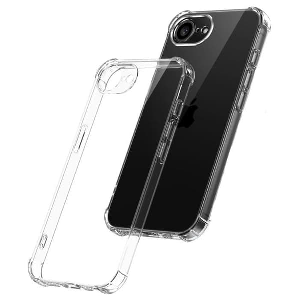 Coque för iPhone 16e - Stötsäker TPU Skydd Mjuk Transparent Phonillico® Transparent