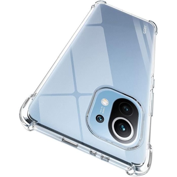 Stöttålig Transparent Silikonskal för Xiaomi MI 11 5G - Phonillico® Transparent
