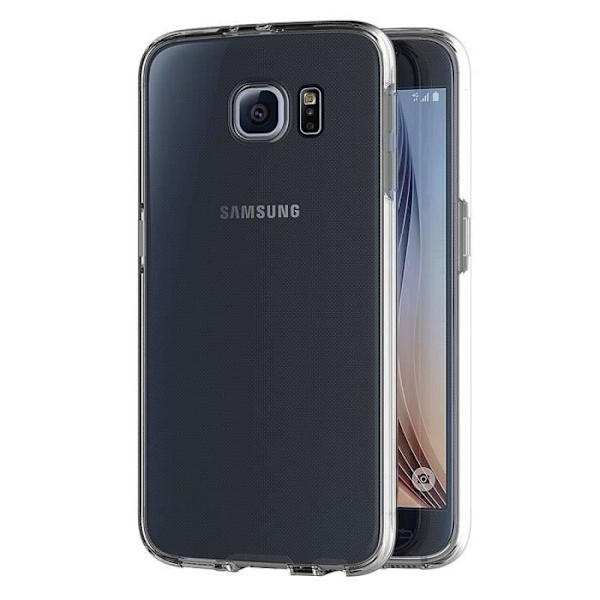 Samsung Galaxy S6 EDGE-skal - Helkropps TPU Gelskydd Transparent Framsida Baksida Skydd Mjuk Silikon Phonillico®