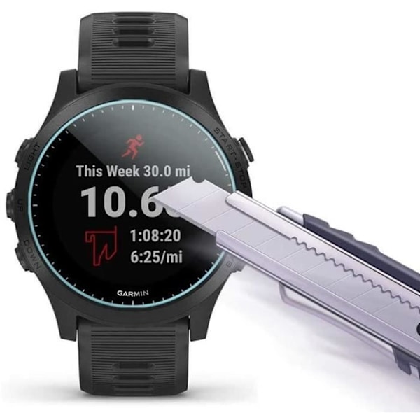 Härdat glas för Garmin Forerunner 945 [Pack om 2] Skärmskydd för klocka, repellent Phonillico® Transparent