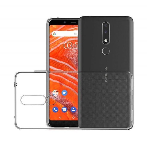 Nokia 3.1 PLUS Kuori Gel TPU Läpinäkyvä Pehmeä Ultra Ohut [Phonillico®]