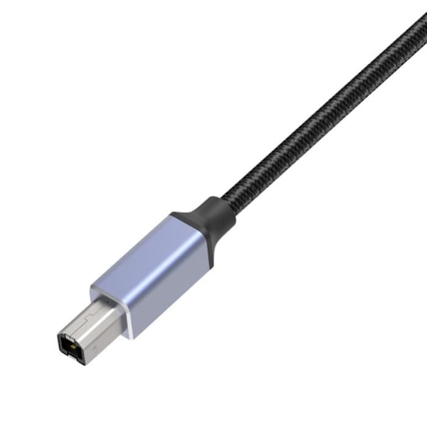 USB-C Printer Kabel - Generisk - 3m - Kompatibel med Canon HP Dell Epson - USB 2.0 B - Sort