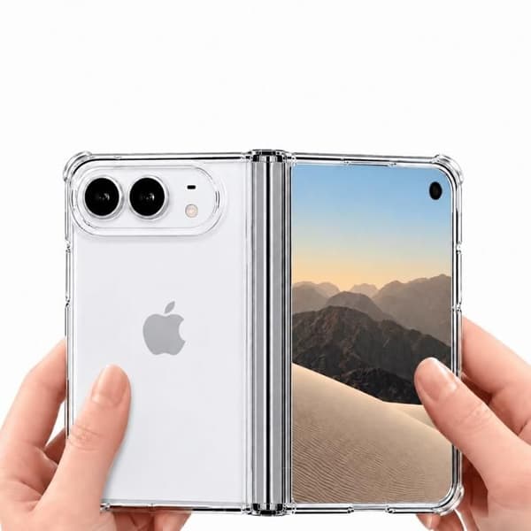 Stötsäker skal för iPhone DUO och 2 härdade glas och 2 kameraglas Phonillico® Transparent