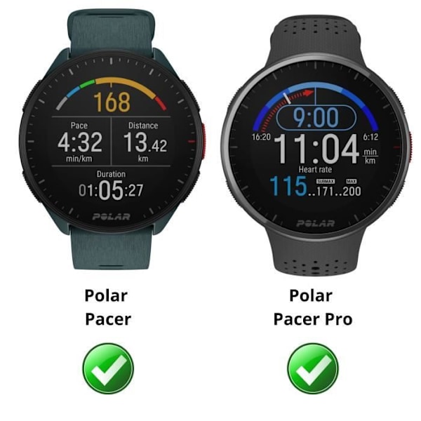 Härdat glas för Polar Pacer - Pacer Pro [2-pack] - PHONILLICO - Skärmskydd - Härdat glas