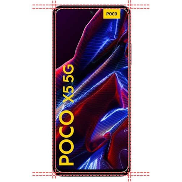Tempered Glass til Xiaomi Poco X5 5G [Pakke 4] Beskyttelsesfilm til Skærm Phonillico®