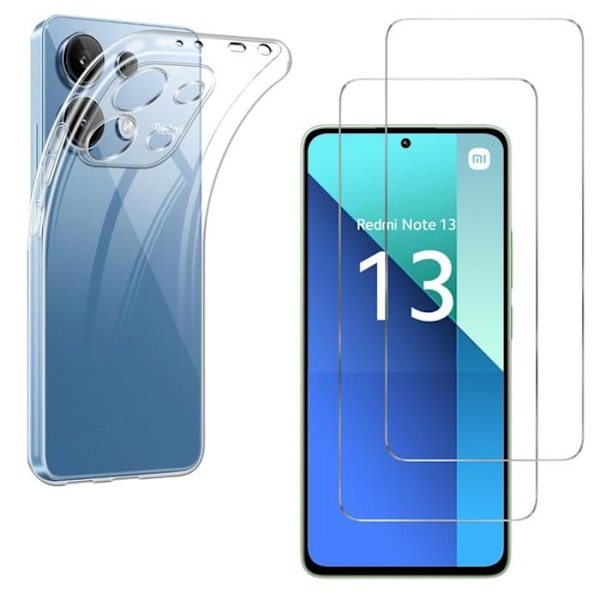 Coque til Xiaomi Redmi Note 13 4G - Phonillico - Fleksibel - Transparent - Ridseresistent - Stødabsorberende Transparent