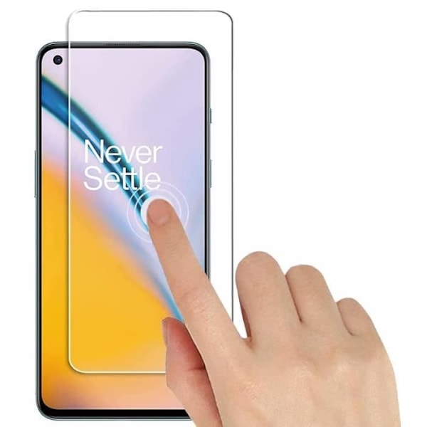 Karkaistu Lasi OnePlus Nord 2 5G [Pakkaus 2] Suojakalvo Phonillico® Transparent