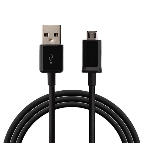 [Kompatibel XIAOMI MI A2 LITE] USB Opladerkabel Sort Micro USB 1 Meter [Phonillico®]