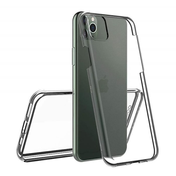 Coque til Apple iPhone 11 PRO MAX - Transparent Silikone Hel Beskyttelse Blød Tactile 2 Dele Sammenklappelig Phonillico®