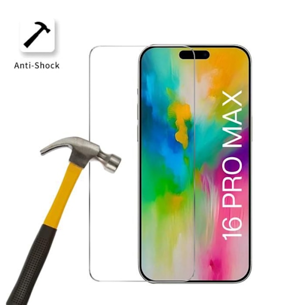 Skärmskydd av Härdat Glas för iPhone 16 PRO MAX [Pack 4] Phonillico® Skärmfilmskydd