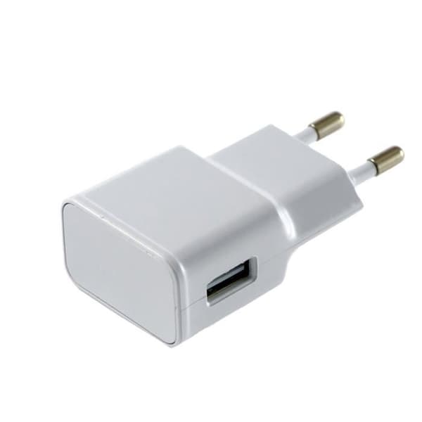 [Kompatibel Samsung Galaxy NOTE 1 - NOTE 2 - NOTE 3LITE - NOTE 4] USB-kabel 1 Meter + Hvid vægoplader [Phonillico®] Vit