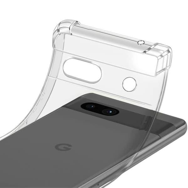 Coque til Google Pixel 7a - Stødabsorberende TPU Blød Transparent Phonillico® Transparent