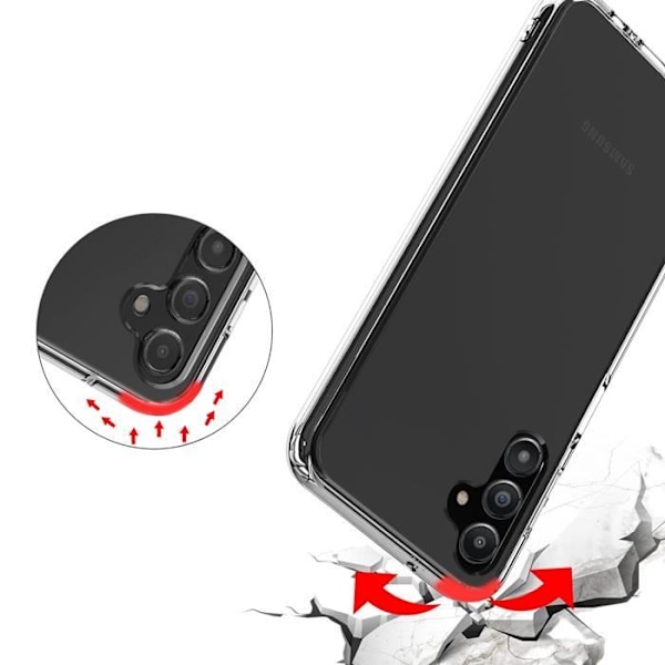 Coque til Samsung Galaxy A14 - Transparent Silikone Gel TPU Blød Ultra Tynd Beskyttelse Phonillico®
