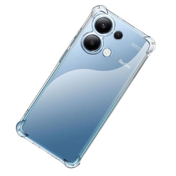 Fodral för Xiaomi Redmi Note 13 4G - Phonillico® - Stötsäker - Mjuk TPU - Transparent - Förstärkt skydd Transparent