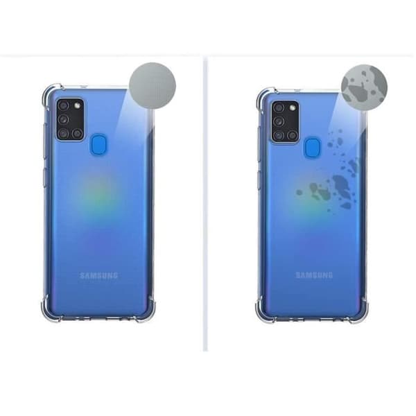 Coque Antichok Silikone Transparent til Samsung Galaxy A21S Phonillico® Transparent