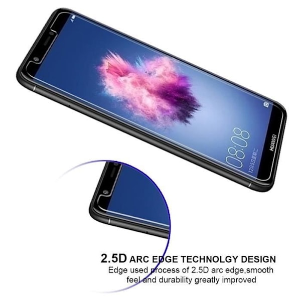 Skärmskyddsfilm - Phonillico® - HUAWEI P SMART - Härdat glas - Repfria - Transparent Transparent