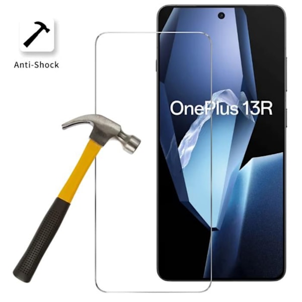 Karkaistu lasi - Phonillico® - OnePlus 13R - Paketti 4 - Naarmuuntumaton - Näytönsuojus Transparent