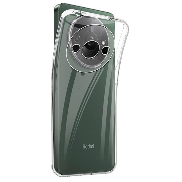 Skal till Xiaomi Redmi A3 - Silikongel TPU Transparent Skydd Mjukt Ultratunt Phonillico® Transparent