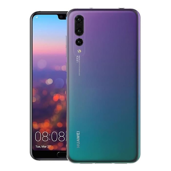 HUAWEI P20 PRO - Gel TPU Läpinäkyvä Kuori Suoja Gel TPU Silikoni Pehmeä Ultra Ohut Slim Phonillico® Transparent