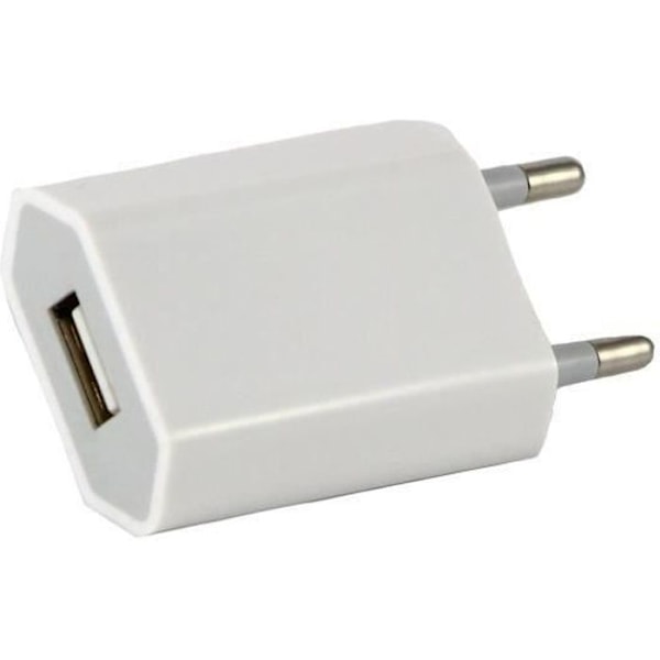 Hvidt vægoplader til iPhone 11 - 11 PRO - 11 PRO MAX - USB-portoplader vægoplader [Phonillico®]