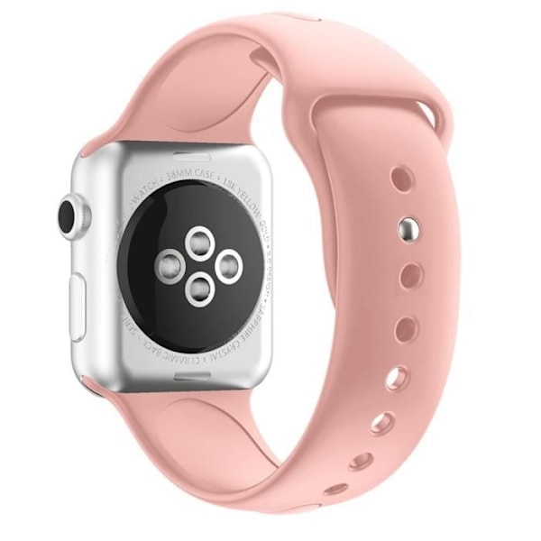 [Yhteensopiva Apple iWatch 44 mm] Ranneke Silikoni Vaaleanpunainen Pehmeä Koko S-M Urheilu Sekä Miehet että Naiset Korvaava Kello