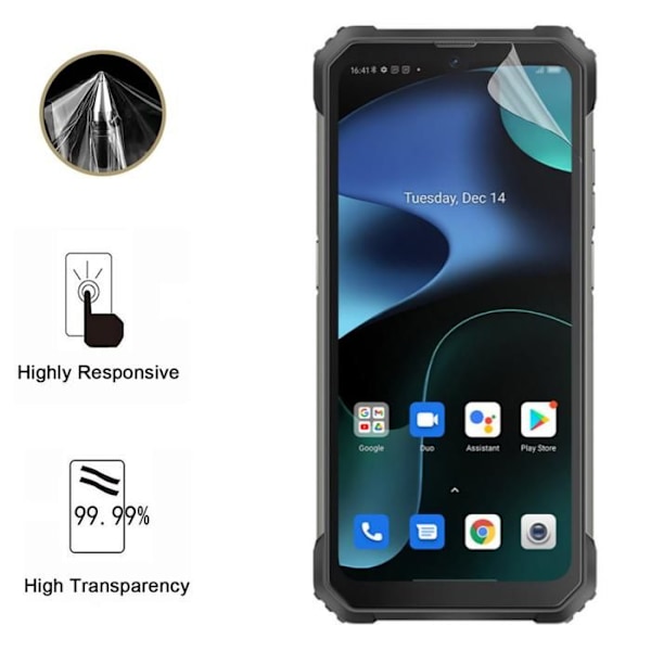 Näyttösuoja - Phonillico - Blackview BV8800 - Pakkaus 2 - Ultra ohut - Naarmunkestävä Transparent